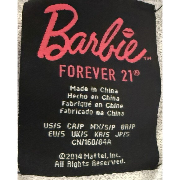 Barbie x Forever 21 Sweatshirt Small — 2014 Collab Barbie Face Graphic Pop Art - Picture 3 of 8